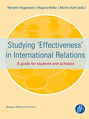 cover image of Studying 'Effectiveness' in International Relations